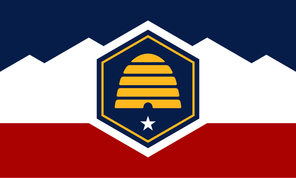 The state flag of Utah